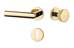 Kľučky na okrúhlych rozetách Zlatý APRILE