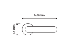 Rozetové kľučky na interiérové dvere Strieborný LINEA CALI