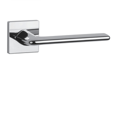 Kľučky na hranatých rozetách Strieborný APRILE