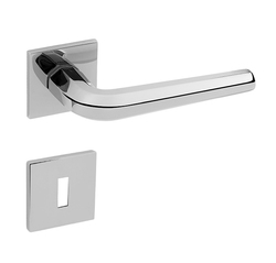 Kľučky na hranatých rozetách Strieborný Tupai