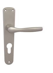 Kľučky na oválnych štítoch Strieborný BA