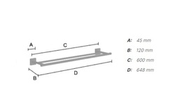 Držiaky na uterák Čierny SMEDBO