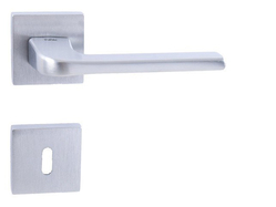 Kľučky na hranatých rozetách Strieborný Tupai