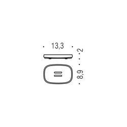 Misky na mydlo / mydlovničky Čierny COLOMBO