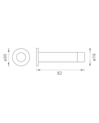 Nástenné dverné zarážky Strieborný JNF