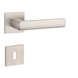 Kľučky na hranatých rozetách Strieborný APRILE