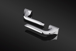 Kľučky na obdĺžnikových rozetách Strieborný APRILE