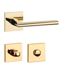 Kľučky na hranatých rozetách Zlatý APRILE