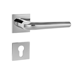 Kľučky na hranatých rozetách Strieborný Tupai