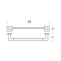 Držiaky na uterák Strieborný COLOMBO