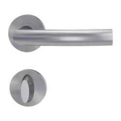 Kľučky na okrúhlych rozetách Strieborný Griffwerk