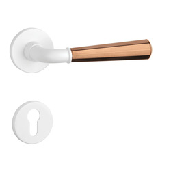 Kľučky na okrúhlych rozetách Kombinovaný APRILE