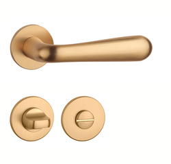 Kľučky na okrúhlych rozetách Zlatý APRILE