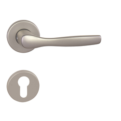 Kľučky na okrúhlych rozetách Strieborný BA