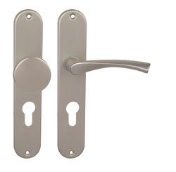 Kľučky na oválnych štítoch Strieborný BA