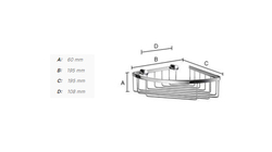 Košíky do sprchy Strieborný SMEDBO