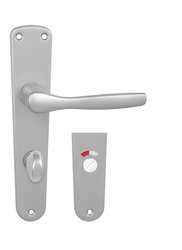 Kľučky na oválnych štítoch Strieborný BA