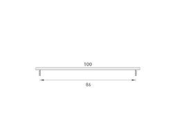 Mriežky šírka 100 mm Strieborný MPK