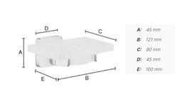 Misky na mydlo / mydlovničky Strieborný SMEDBO