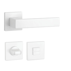 Kľučky na hranatých rozetách Biely APRILE