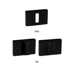 Rozeta ku kľučke MPK - ROZETA - RT ANITA CIM - čierna matná (EPB) | MP-KOVANIA.sk