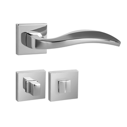 Kľučky na hranatých rozetách Strieborný FROSIO BORTOLO