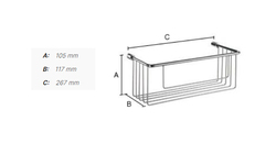 Košíky do sprchy Strieborný SMEDBO