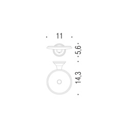 Misky na mydlo / mydlovničky Zlatý COLOMBO