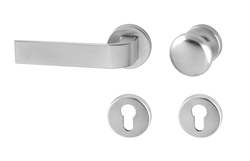 Kľučky na okrúhlych rozetách Strieborný Tupai