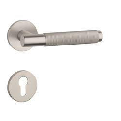 Kľučky na okrúhlych rozetách Strieborný APRILE