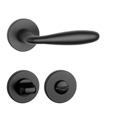 Kľučky na okrúhlych rozetách Čierny APRILE