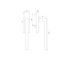 Kľučky na posuvné okenné systémy Strieborný FROSIO BORTOLO