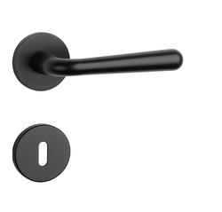 Kľučka na dvere AT - IRGA - R 7S CIM - čierna matná (BLACK) | MP-KOVANIA.sk