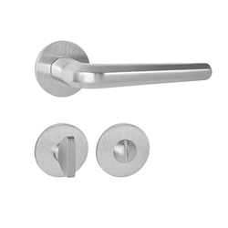 Kľučky na okrúhlych rozetách Strieborný Tupai