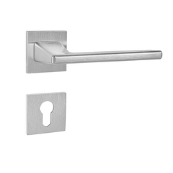 Kľučky na hranatých rozetách Strieborný Tupai