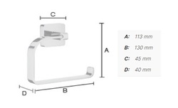 Držiaky toaletného papiera Strieborný SMEDBO