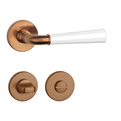 Kľučky na okrúhlych rozetách Kombinovaný APRILE