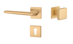 Kľučky na hranatých rozetách Zlatý APRILE