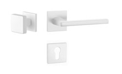 Kľučky na hranatých rozetách Biely APRILE