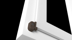 Bezpečnostné lankové zámky a západky na okná Hnedý PD
