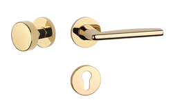 Kľučky na okrúhlych rozetách Zlatý APRILE