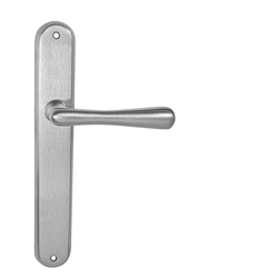 Kľučky na oválnych štítoch Strieborný NI