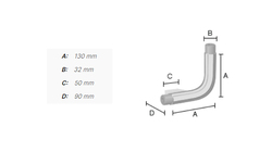 Madlá do kúpeľne Strieborný SMEDBO
