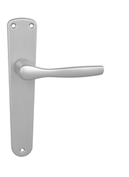 Kľučky na oválnych štítoch Strieborný BA