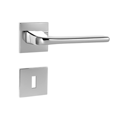 Kľučky na hranatých rozetách Strieborný Tupai