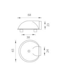 Podlahové dverné zarážky Strieborný JNF