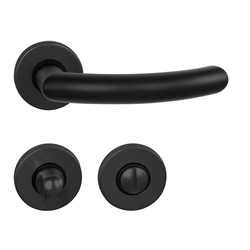 Kľučky na okrúhlych rozetách Čierny BA