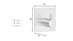 Vešiaky a háčiky  Strieborný SMEDBO