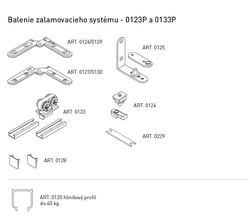 Kovania na skladacie drevené dvere  SISCO SISTEM