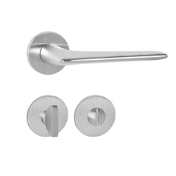 Kľučky na okrúhlych rozetách Strieborný Tupai